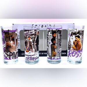 Friends Tv Series 10oz Glassware Set of 4